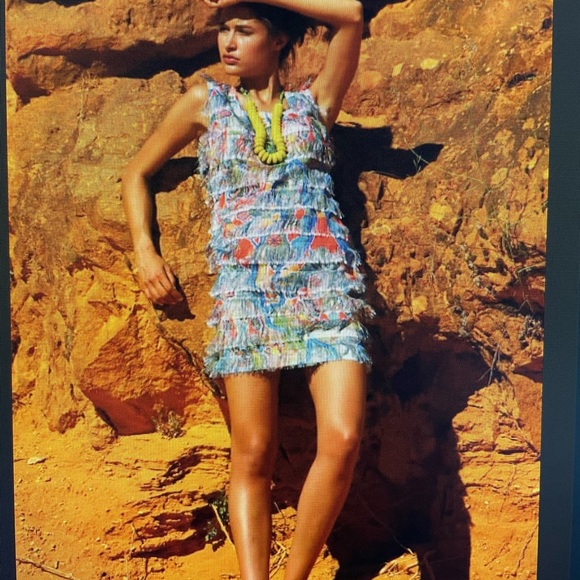 Adventures des Toiles fringe sleveless top - Picture 8 of 10